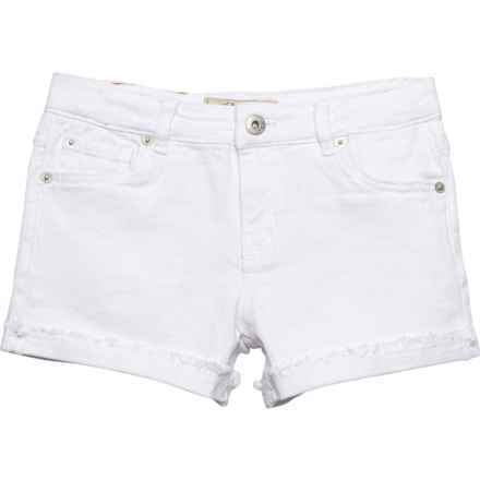 Big Girls Riley Cuffed Shorts in Bright White