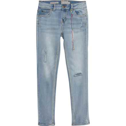 Lucky Brand Big Girls Zoe Skinny Destructed Jeans in Christi Wash