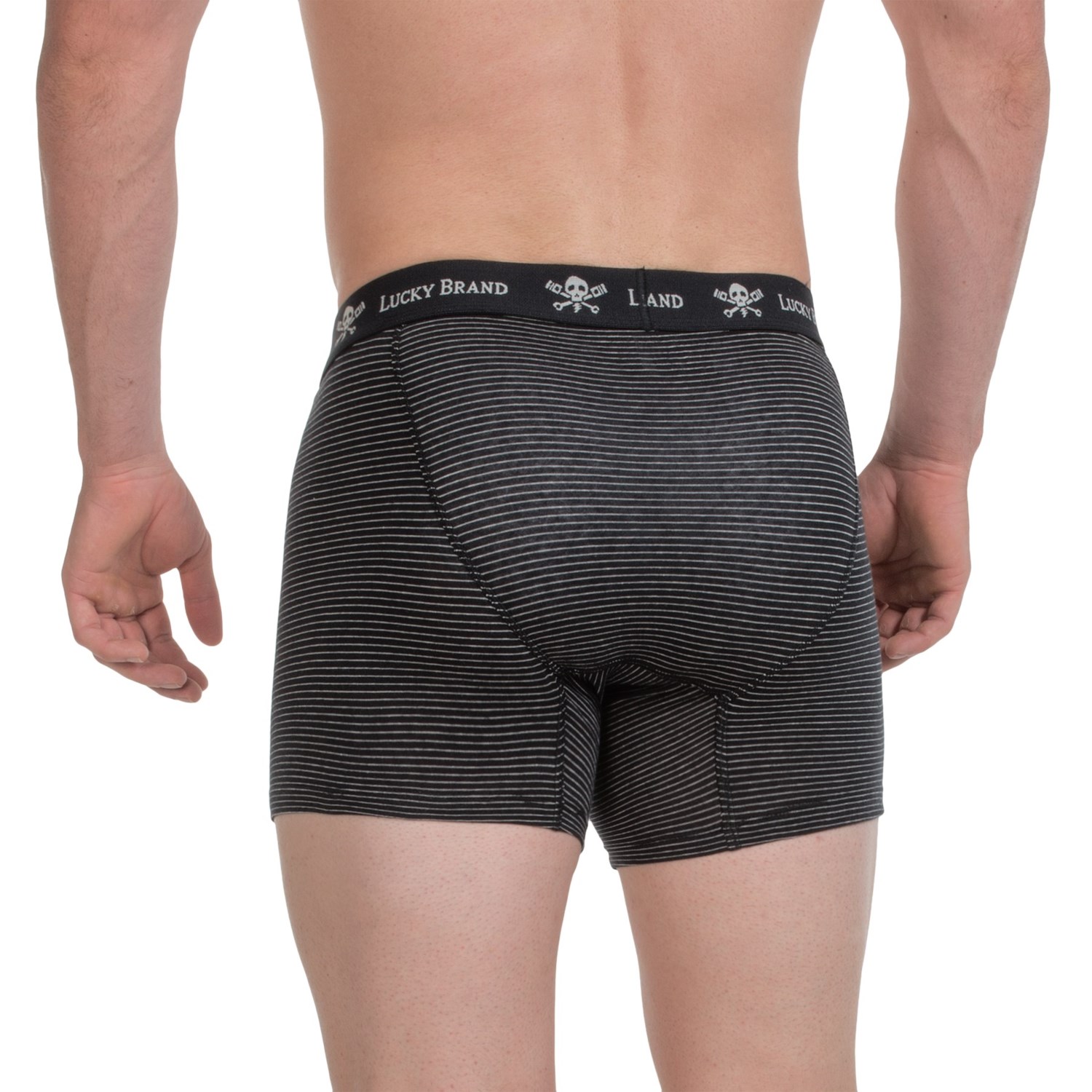 It is an image of Candid Lucky Brand Black Label Boxers It's just a picture of Candid Lucky Brand Black Label Boxers