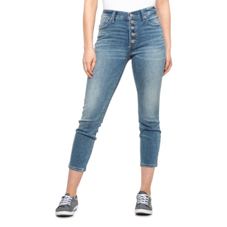 Lucky Brand Bridgette Button-Fly Crop 