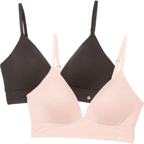 Women's Soft Solid Wirefree Bras 2-Pack 