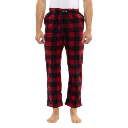 Lucky Brand Buffalo Check Fleece Pajama Pants in Chili Pepper Red Buf Check