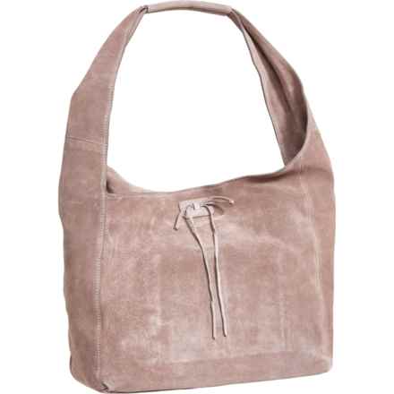 Lucky Brand Clem Suede Hobo Bag - Suede in Deep Taupe