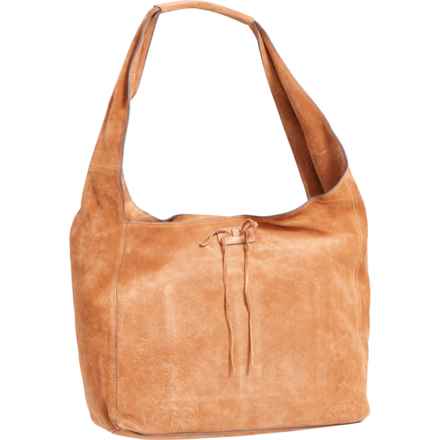 Lucky Brand Clem Suede Hobo Bag - Suede in Honey Tan