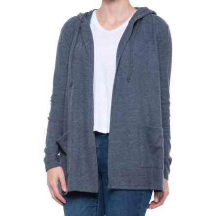 womens navy hooded cardigan
