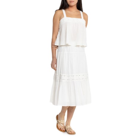 Lucky Brand Crochet Tank Top and Skirt Set in Marshmallow