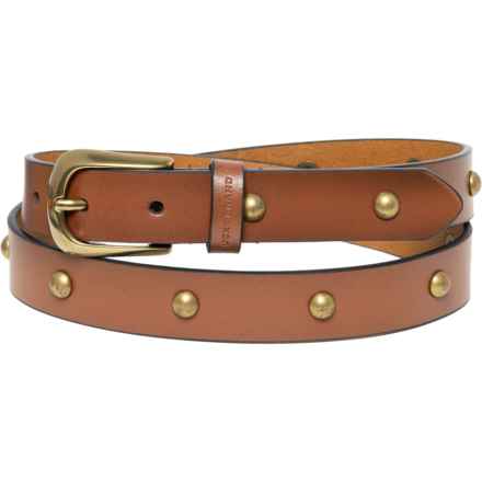 Lucky Brand Domed Studded Belt - Leather in Tan