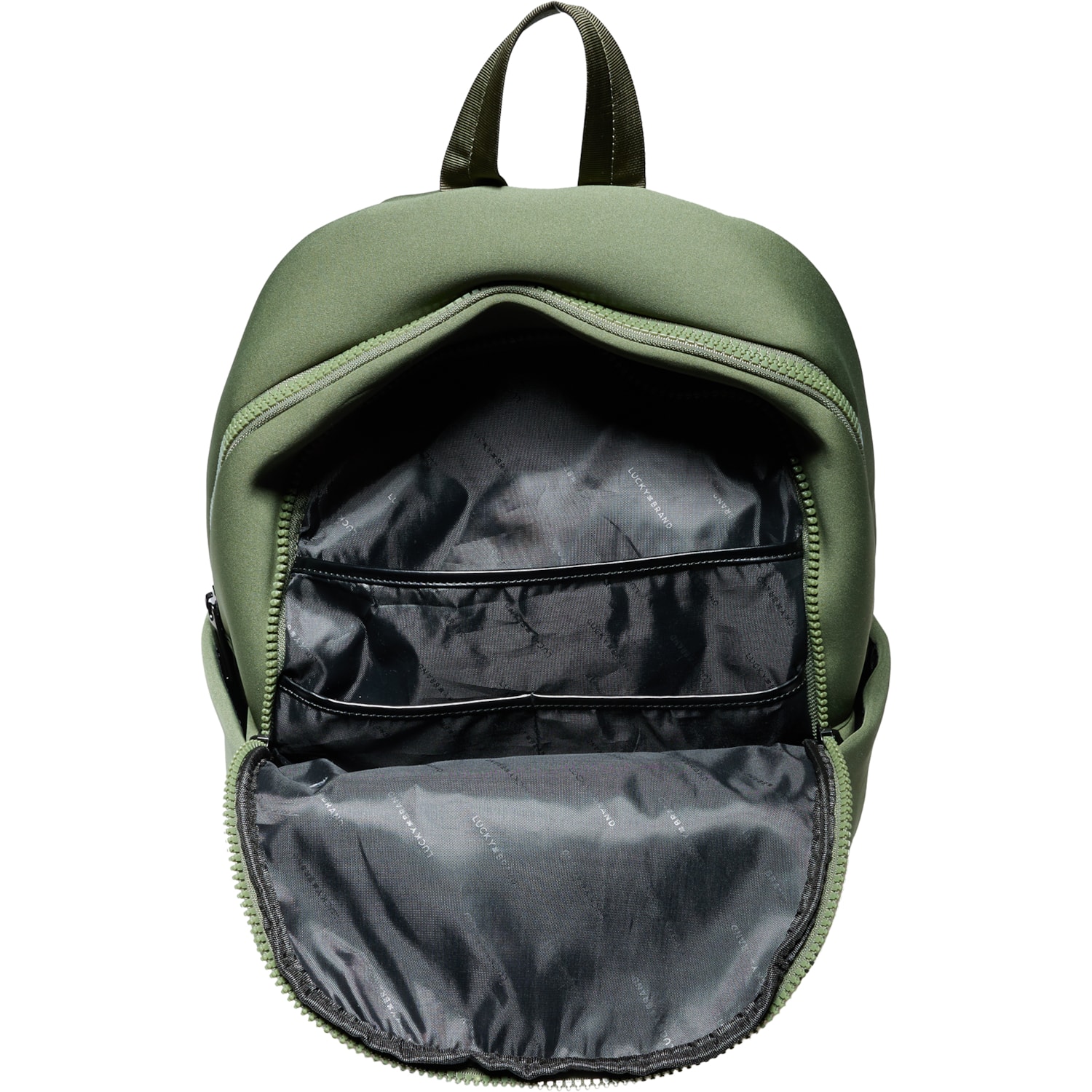 Lucky Brand Leather Backpack Lucky Brand Globetrotter Backpack - Charcoal main image 4
