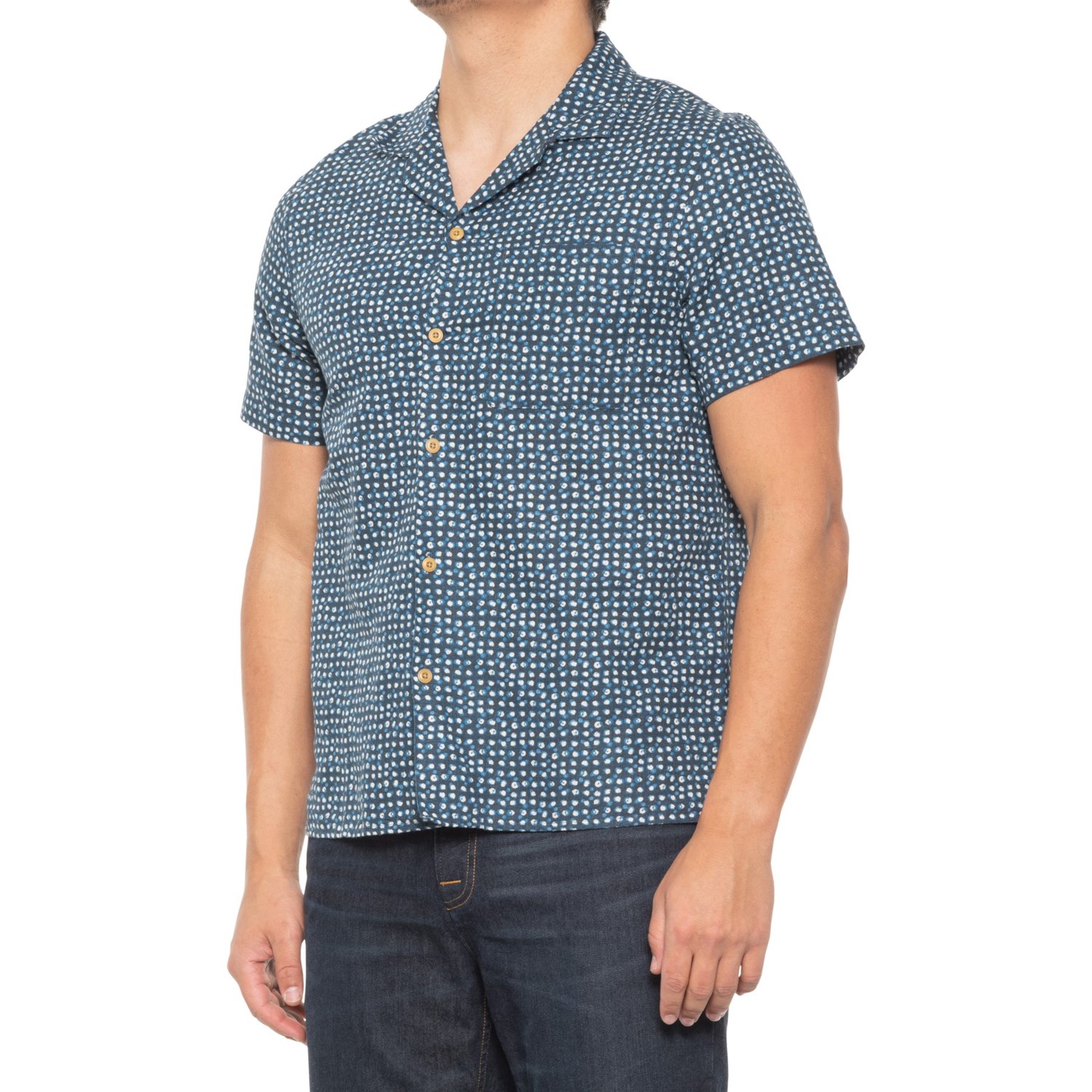 Lucky Brand Hemp Print Camp Shirt (For Men)