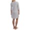 154TF_2 Lucky Brand Jersey Henley Nightgown - 3/4 Sleeve (For Women)