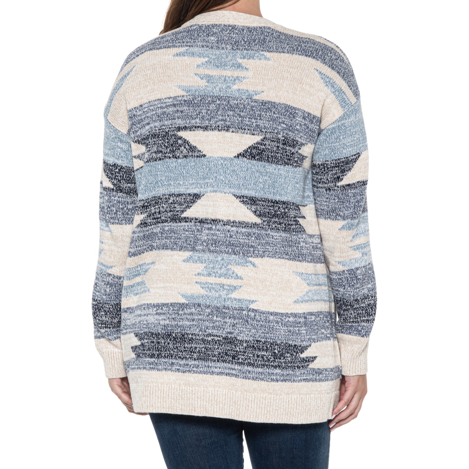 Rock Intarsia Sweater Pale Blue - Women's sweater