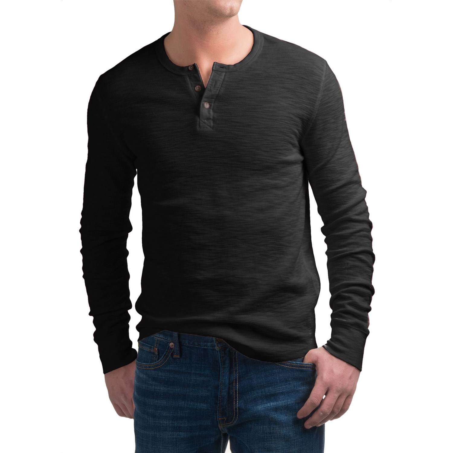 Lucky Brand Lived-In Thermal Henley Shirt (For Men)