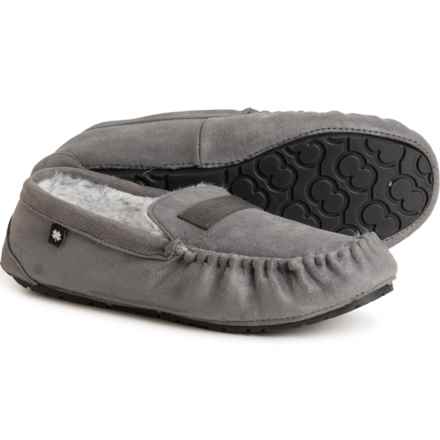 Lucky Brand Microsuede Memory Foam Moccasins (For Men) in Grey
