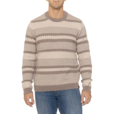 (取寄) ラッキーブランド ミックスド ストライプ クルー ネック セーター Lucky Brand Mixed Stripe Crew Neck Sweater Natural Stripe lucky-brand-mixed-stripe-crew-