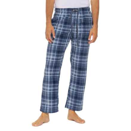 Lucky Brand Plaid Fleece Lounge Pants in Mood Indigo