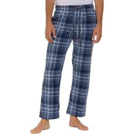 Lucky Brand Plaid Fleece Lounge Pants in Vintage Indigo