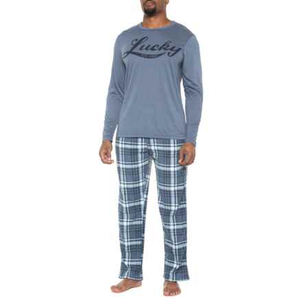 Print Pajamas - Long Sleeve in Vintage Indigo/Vintage Indigo Print