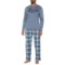 Lucky Brand Print Pajamas - Long Sleeve in Vintage Indigo/Vintage Indigo Print