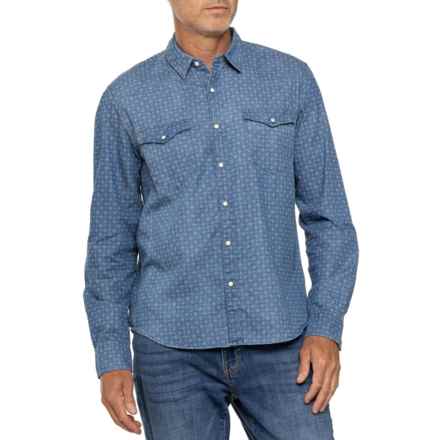 Lucky Brand Printed Western Shirt - Long Sleeve in Indigo Print