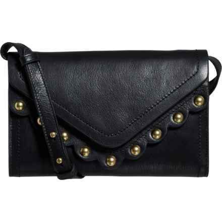 Lucky Brand Ruth Scalloped Crossbody Bag - Leather in Black