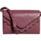 Lucky Brand Ruth Scalloped Crossbody Bag - Leather in Deep Orchid