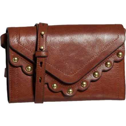 Lucky Brand Ruth Scalloped Crossbody Bag - Leather in Whiskey