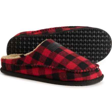 Lucky Brand Scuffed Plush Slippers (For Men) in Red