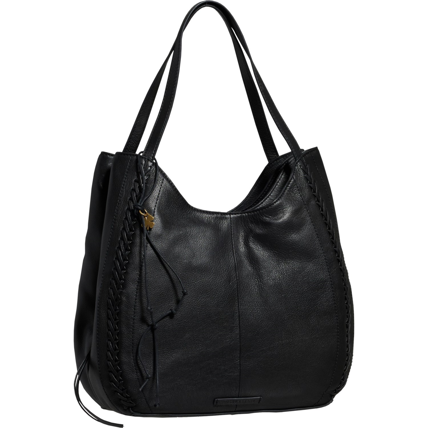 Lucky Brand Black Leather outlet Hobo Large Bag