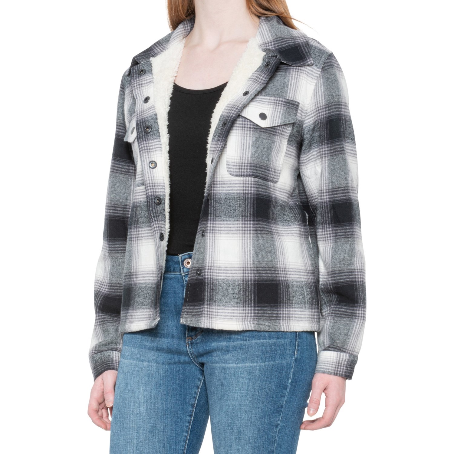 Lucky Brand SherpaLined Shirt Jacket (For Women)