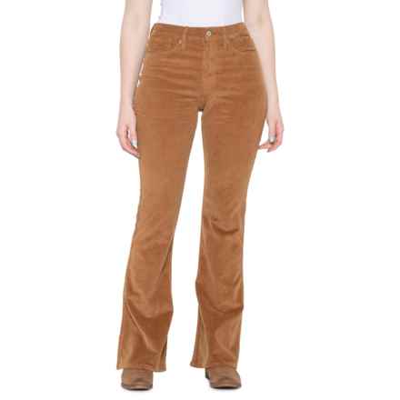 Stevie Flare Corduroy Jeans - High Rise in Toasted Coconut/Khaki