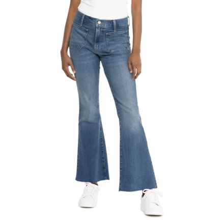Lucky Brand Stevie Patch Pocket Flare Jeans - High Rise in Cardella - Cut