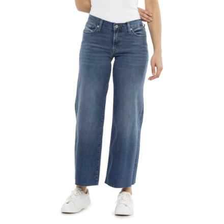 Lucky Brand Sweet Wide Leg Jeans - Mid Rise in Crescentville - Cut