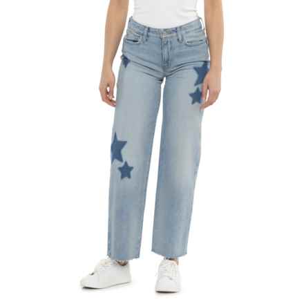 Lucky Brand The Baggy Printed Jeans - Mid-Rise in Counting Stars - Cut