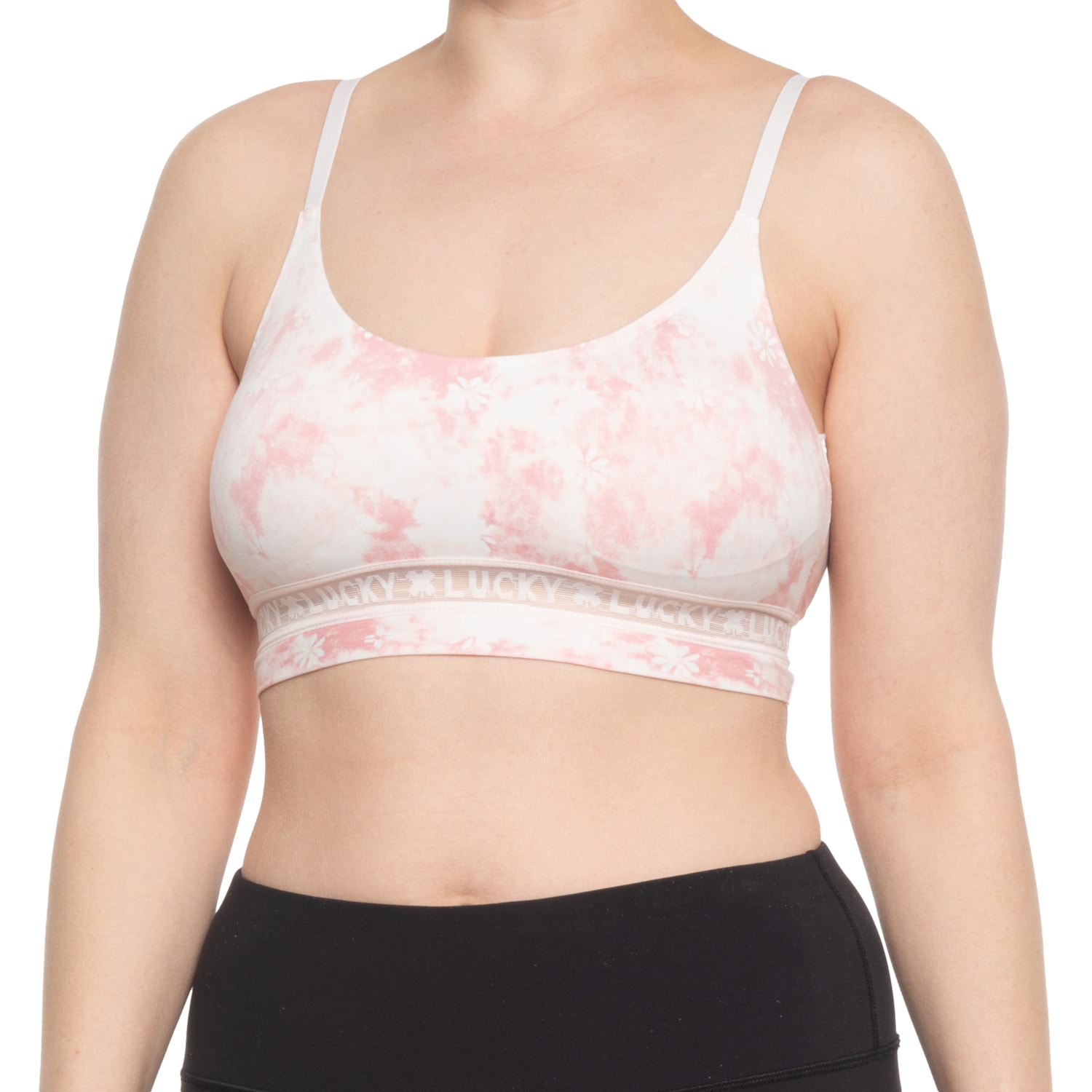 Lucky Brand Trimmed Laser Lounge Bra 