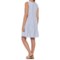 1JWVM_2 Lucky Brand V-Neck Asymmetrical Tiered Short Dress - Linen, Sleeveless