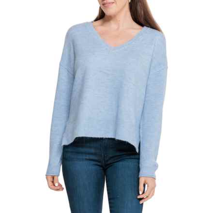 Lucky Brand V-Neck Sweater in Blue Fog