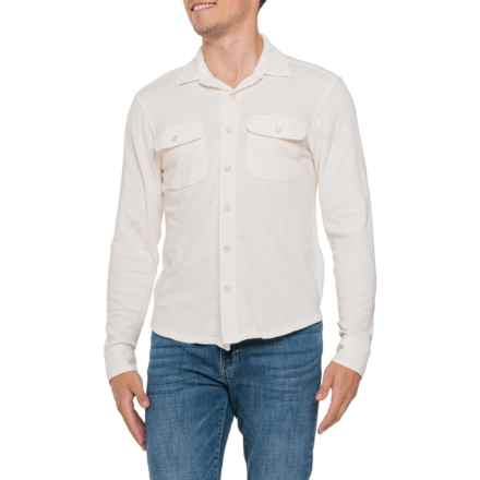 Lucky Brand Weekend Jersey Shirt - Long Sleeve in Cream