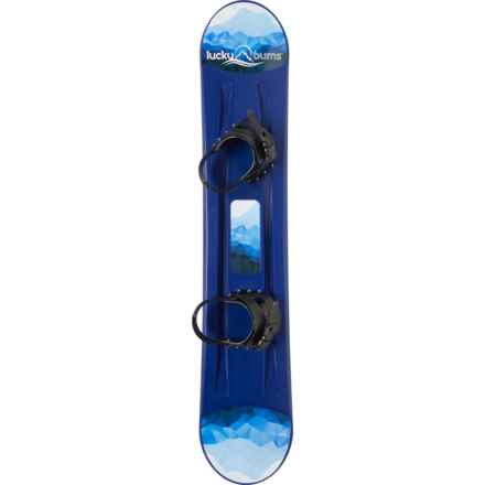 Lucky Bums Plastic Snowboard - 120 cm (For Boys and Girls) in Blue