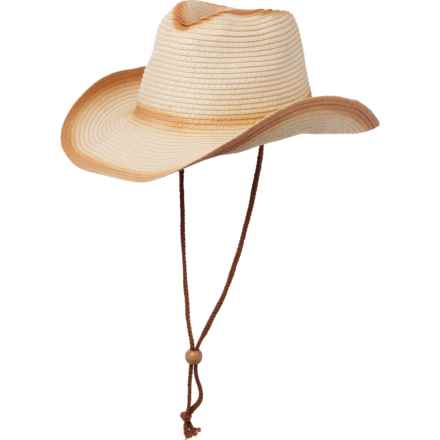 Lulla Ombre Western Hat (For Women) in Brown/Ivory