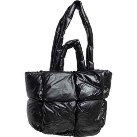 Lulla Square Puffer Tote Bag (For Women) in Onyx