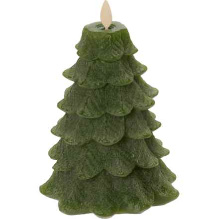 Luminara Chalky Tree Flameless Candle - 4.7x6.5” in Green
