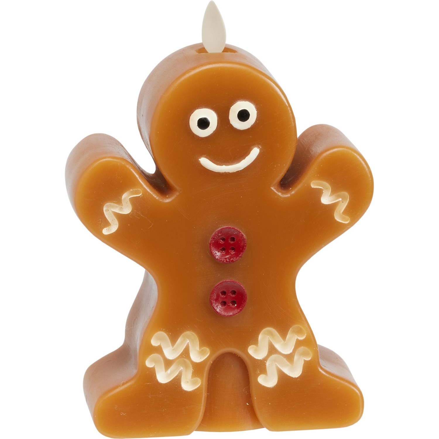 Luminara Gingerbread Man Flameless Candle - 4.7x6.75” - Save 50%