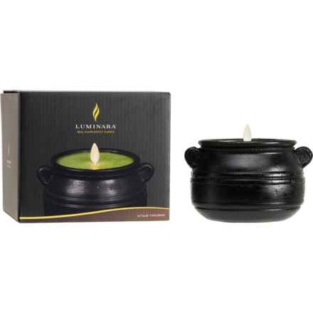 Luminara Potion Cauldron Flameless Candle - 5.7x4.25” in Green