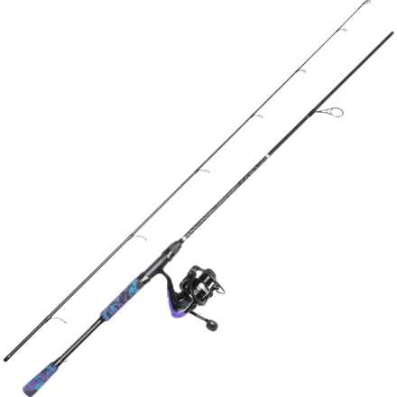 Lunkerhunt Atomic Spinning Reel and Rod Combo - 8-14 lb., 6’8”, 2-Piece in Multi