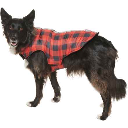 Luv Gear Buffalo Plaid Easy-Fit Dog Coat in Red