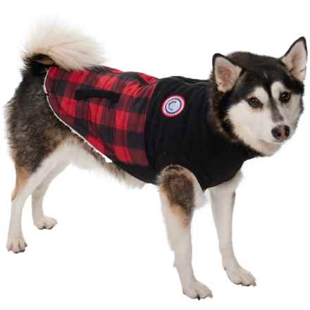 Luv Gear Sherpa-Lined Dog Coat in Red