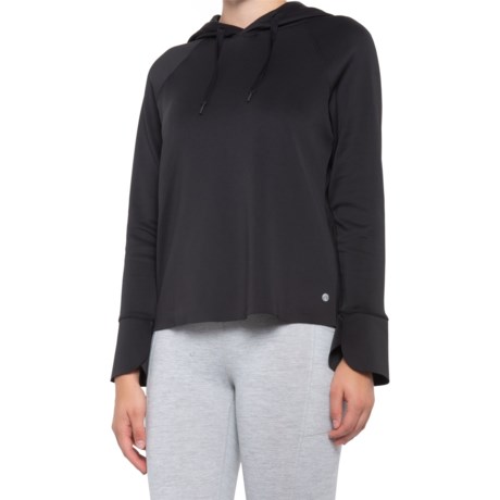 black knit hoodie women's