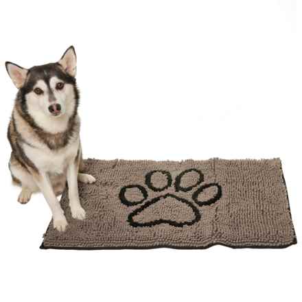 Mac & Molly Classic Paw Pet Doormat - 32x20” in Fungi/Black