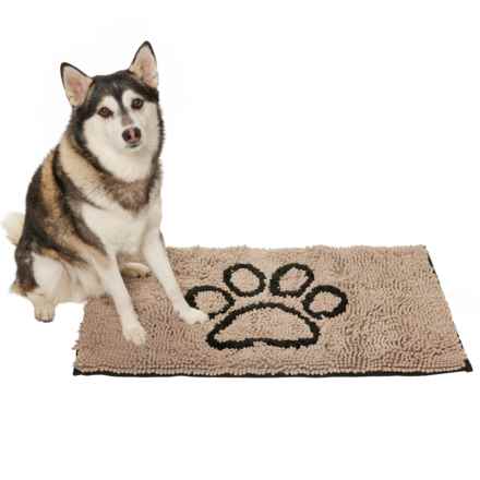 Mac & Molly Classic Paw Pet Doormat - 32x20” in Taupe/Black