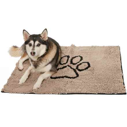 Mac & Molly Classic Paw Pet Doormat - 35x27” in Taupe/Black